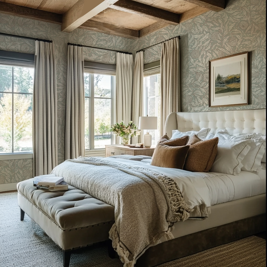 cozy master retreat design